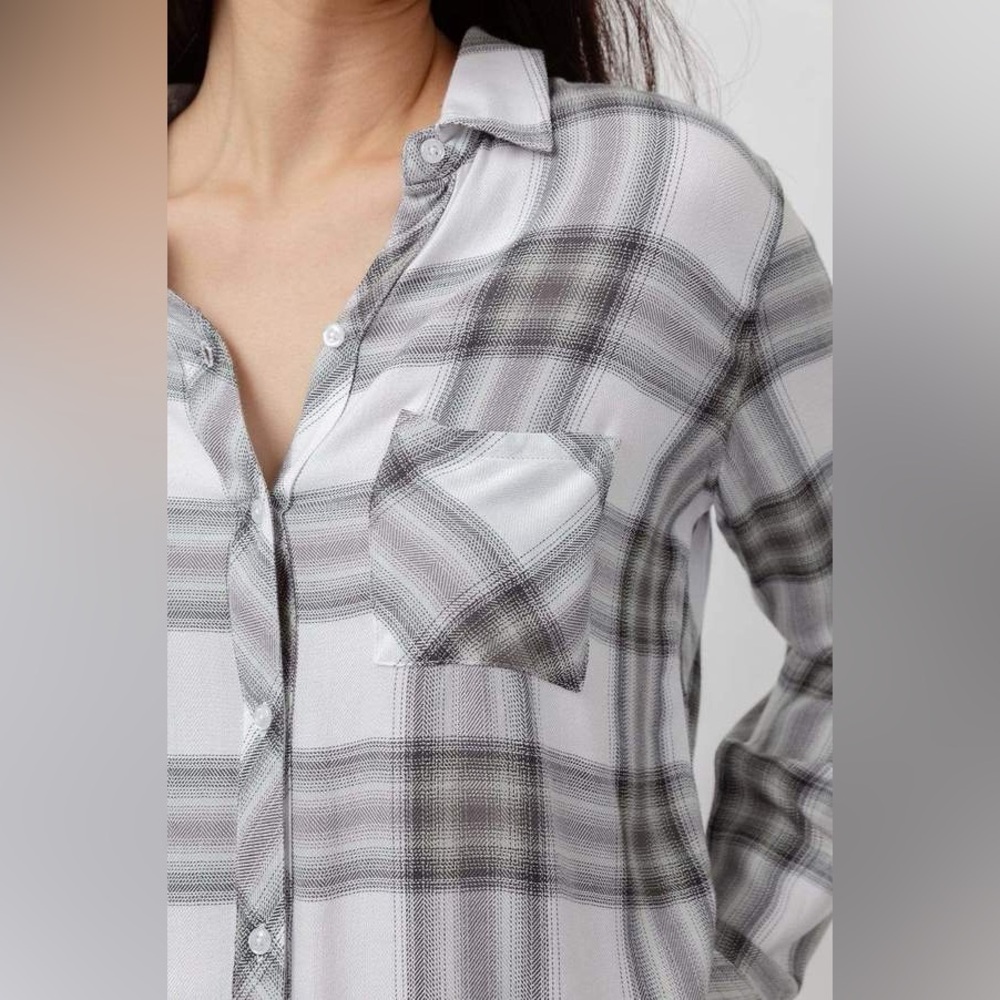 Rails Hunter Button Up Plaid Long Sleeve Shirt - Picture 3 of 12